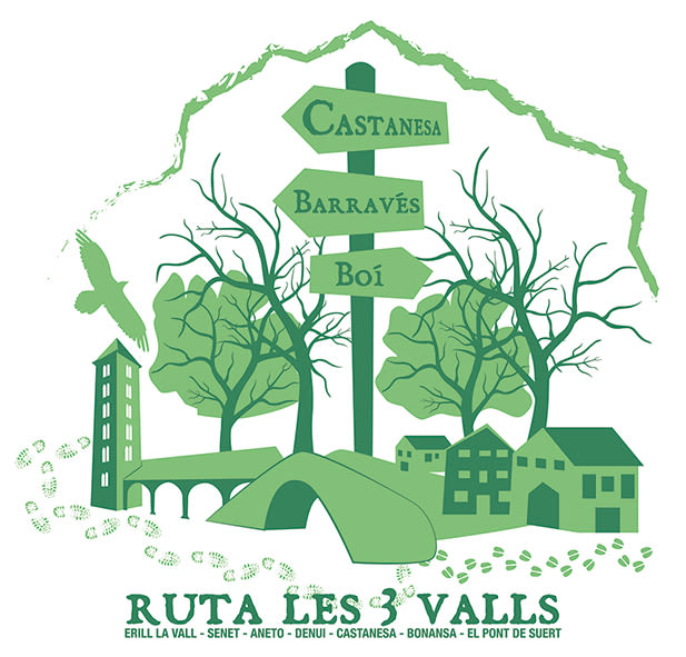 Il·lustració samarreta "Ruta 3 Valls" 0