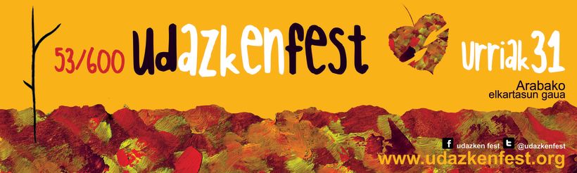 Cartelería Udazkenfest (cartel, tira y pegatina) 1