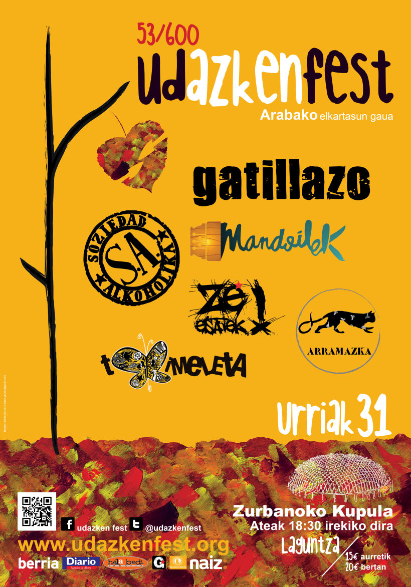 Cartelería Udazkenfest (cartel, tira y pegatina) 0