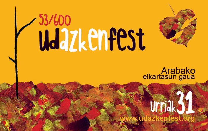 Cartelería Udazkenfest (cartel, tira y pegatina) 2