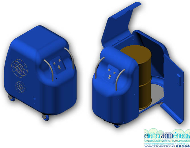 CAD/3D: máquina reciclado aceite 0