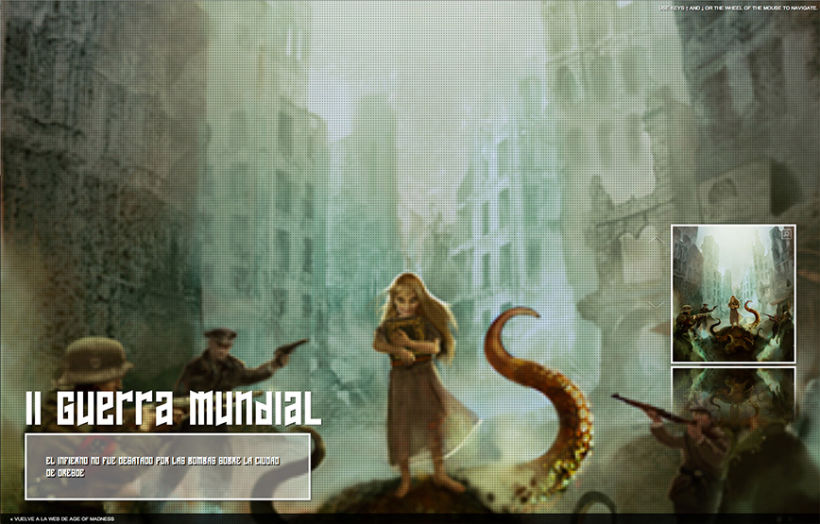 Diseño web: Ages of madness 4