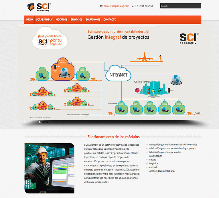 Diseño de página web: SCI Assembly 7
