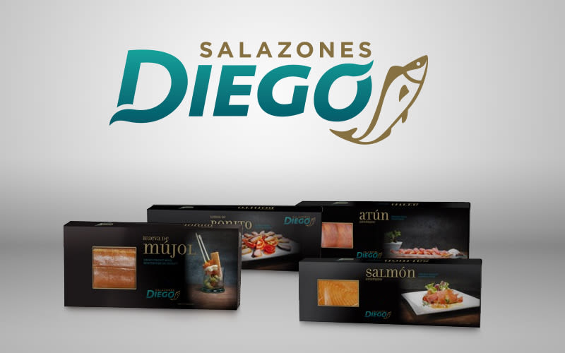 Salazones Diego, propuesta de restyling y aplicación a packaging 1