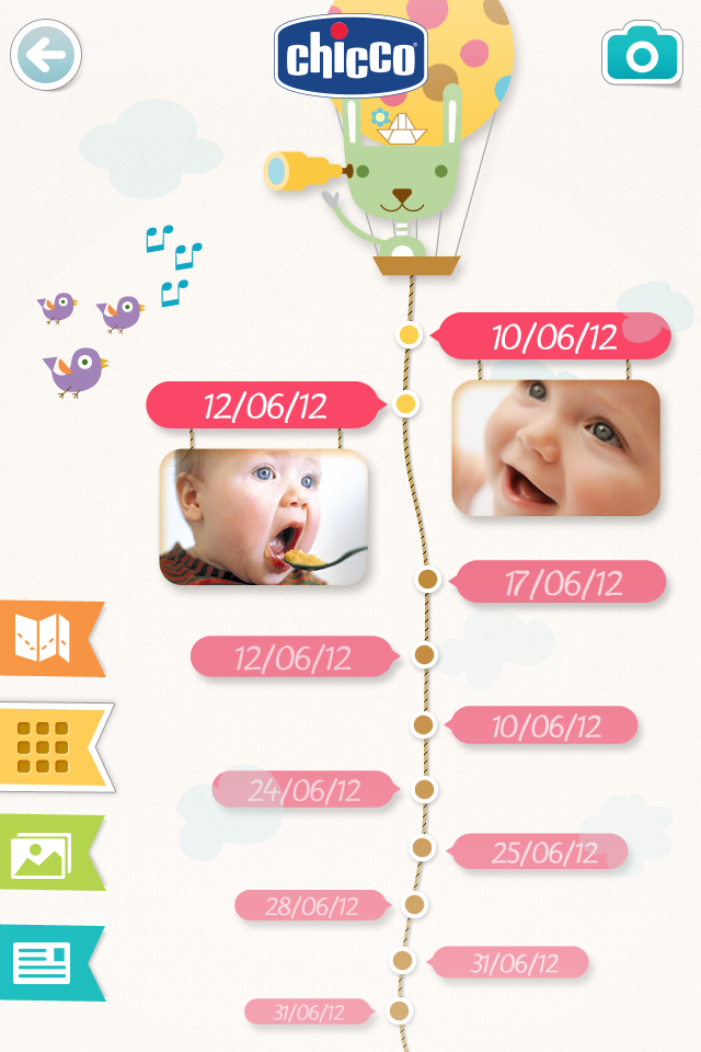  Chicco Baby Book es una app para ordenar y visualizar las fotos de tu bebé de una forma bonita y divertida. 1