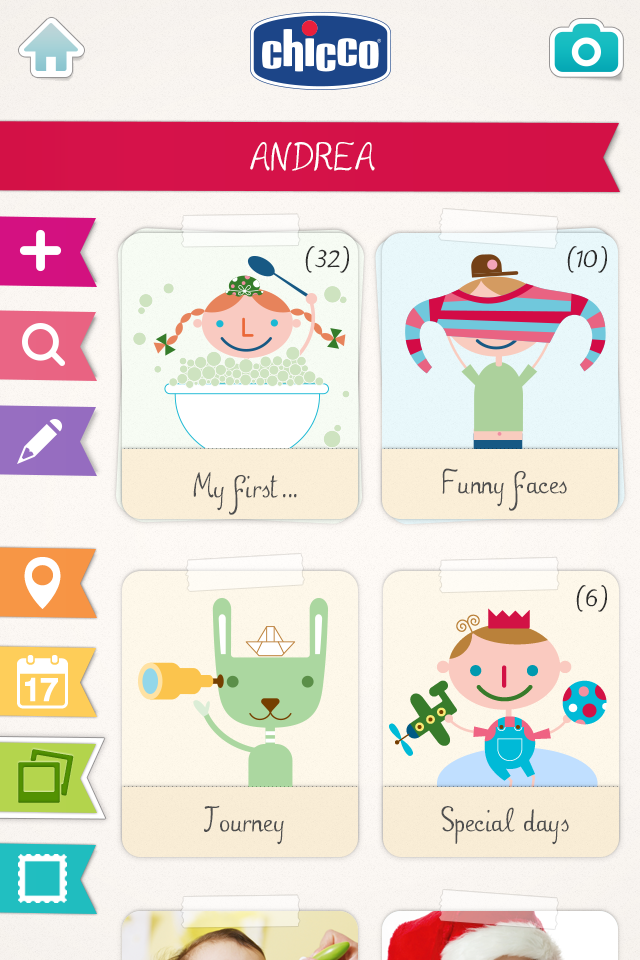  Chicco Baby Book es una app para ordenar y visualizar las fotos de tu bebé de una forma bonita y divertida. 4