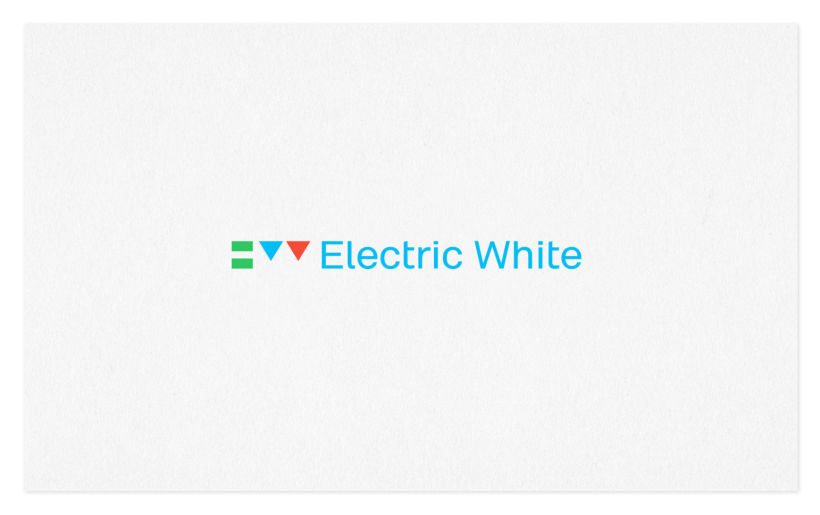 EW. Electric White. Identity 3