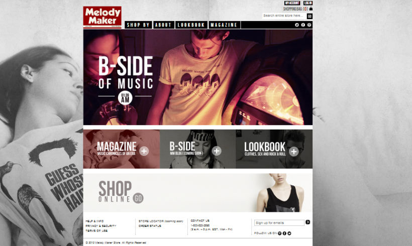 Melody Maker US, tienda de moda 0