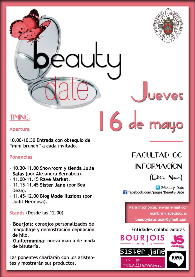 Cartel para evento Beauty Date 0
