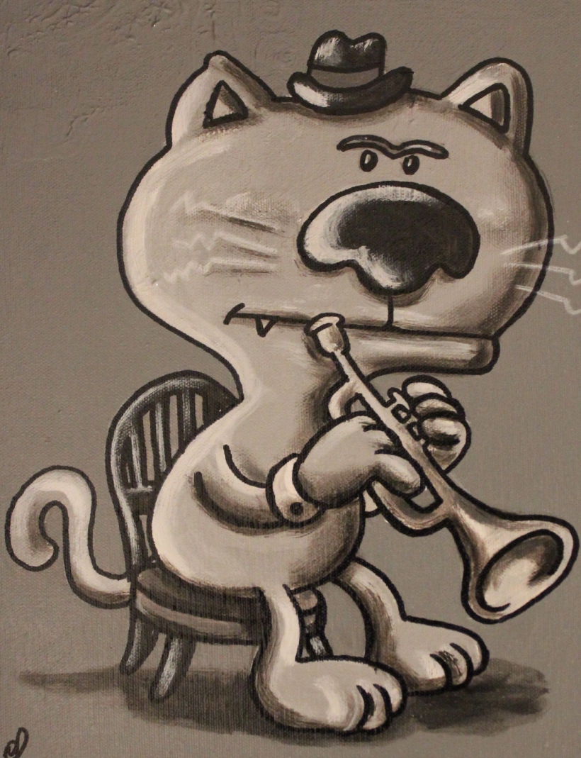 Gato Jazz collection ( pintura) 4