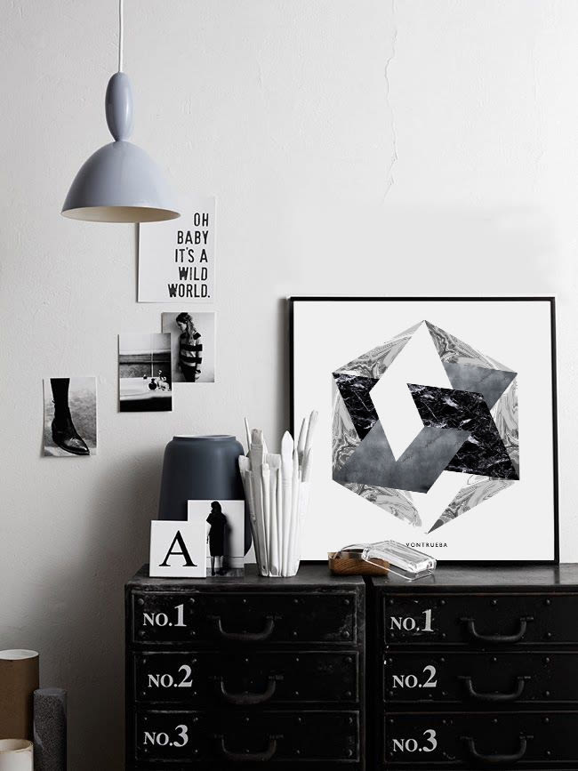 THE MATERIAL COLLECTION/ Artprints inspired in geometry and materials -1
