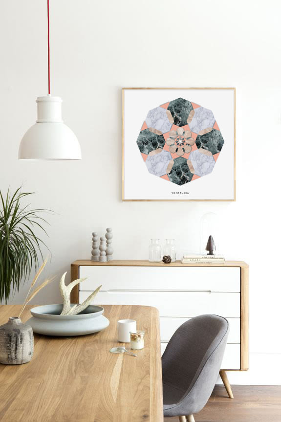 THE MATERIAL COLLECTION/ Artprints inspired in geometry and materials -1