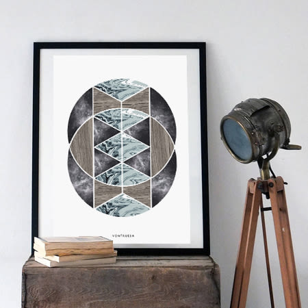 THE MATERIAL COLLECTION/ Artprints inspired in geometry and materials 3