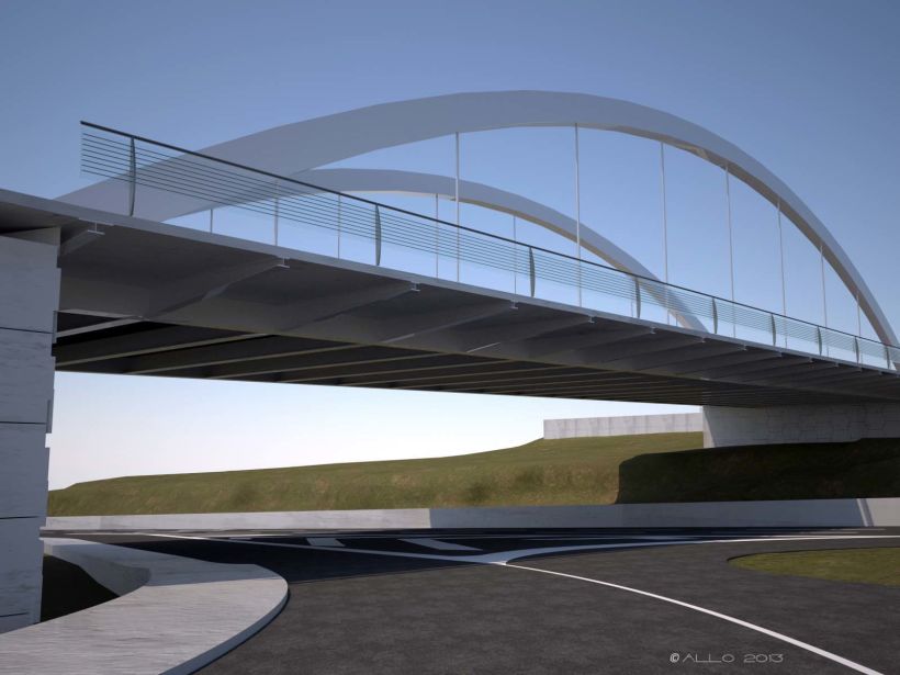 Puente sobre Alfonso Molina (proyecto Antonio J. Martín) -1