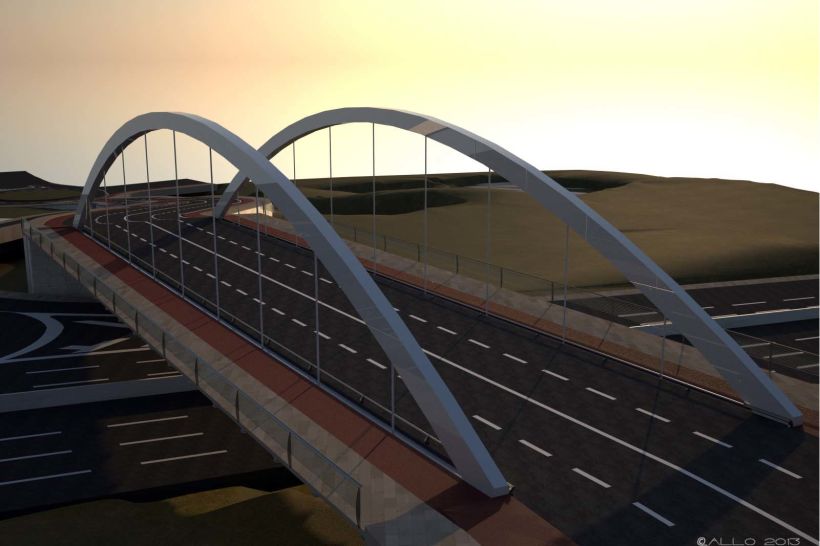 Puente sobre Alfonso Molina (proyecto Antonio J. Martín) 3