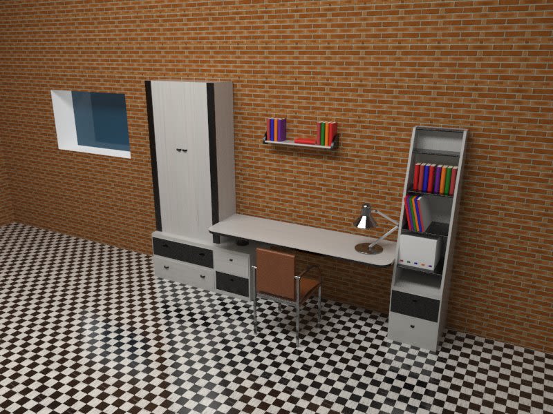 3D habitación plana 0