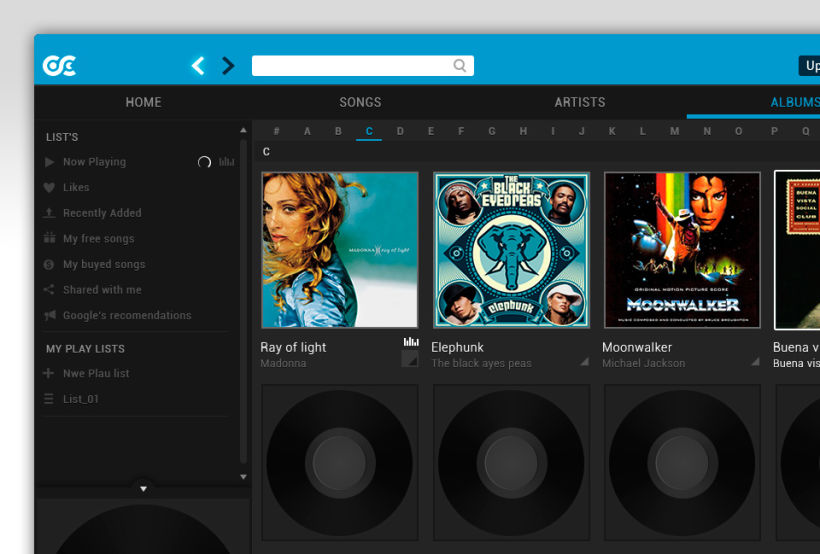 Google Music Player. Concept Design 10