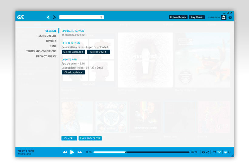 Google Music Player. Concept Design 13