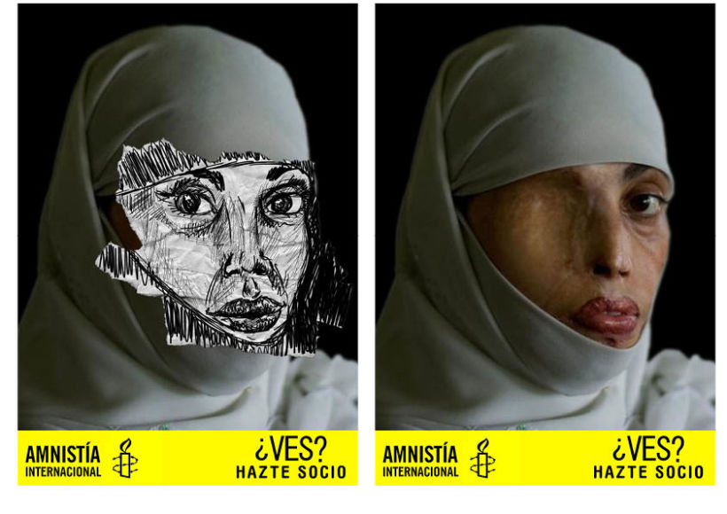 Gráficas para amnistía internacional para captar nuevos socios.  2