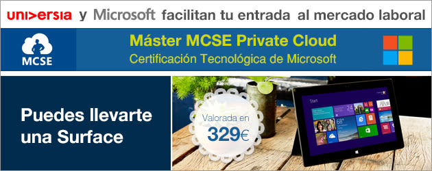 Microsoft y Universia. Emailing/ Adaptaciones Master MCSE Private Cloud 2