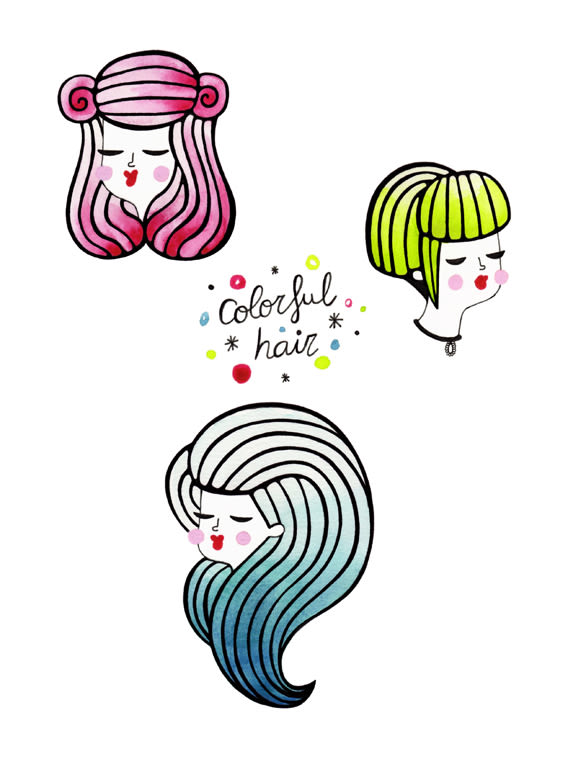 Colorful Hair 1