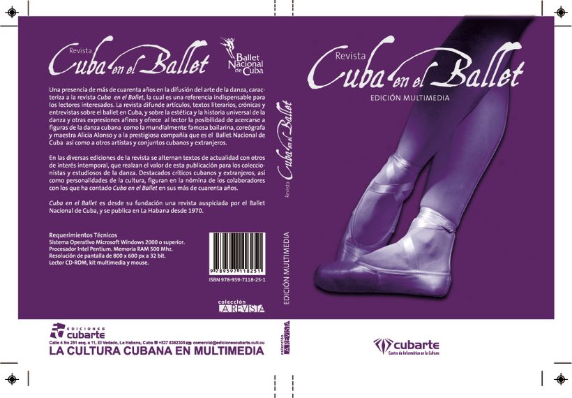Diseño de disco para multimedia Revista Cuba en el Ballet 1