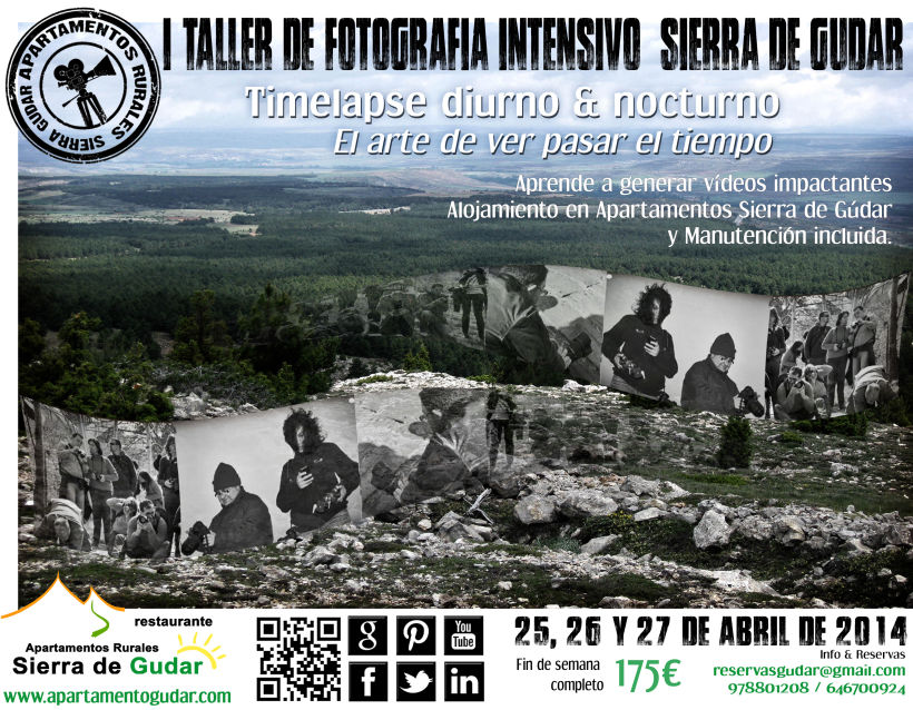 Cartelería, documentación y gestión evento: Taller Fotografía Timelapse en Sierra de Gúdar Abril 2014 4