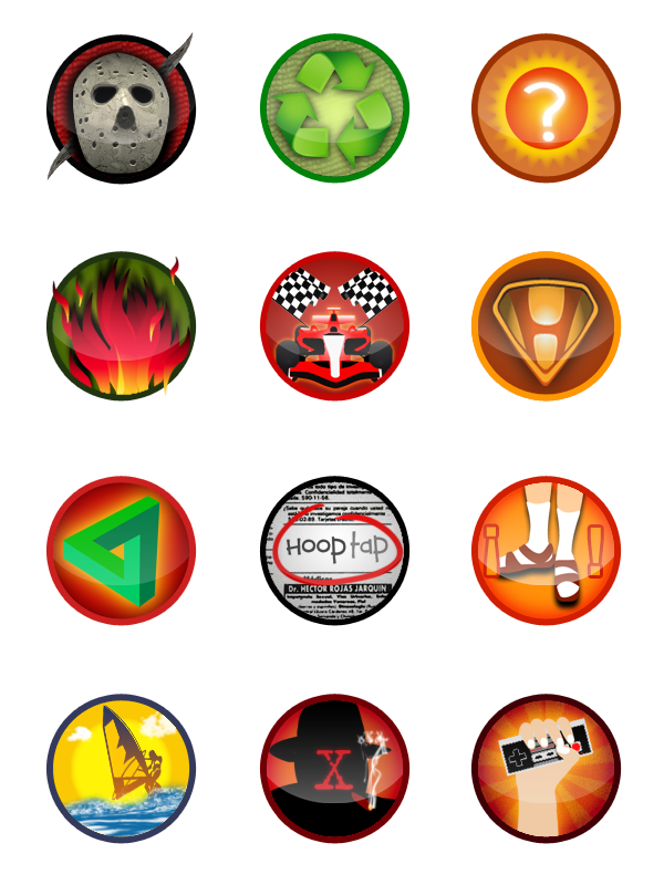 Evolución de los Iconos de Hooptap 0