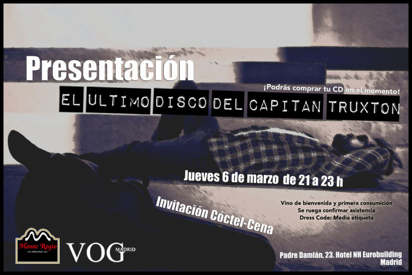 Diseño Invitación Evento LA NOCHE DEL CAPITÁN 1