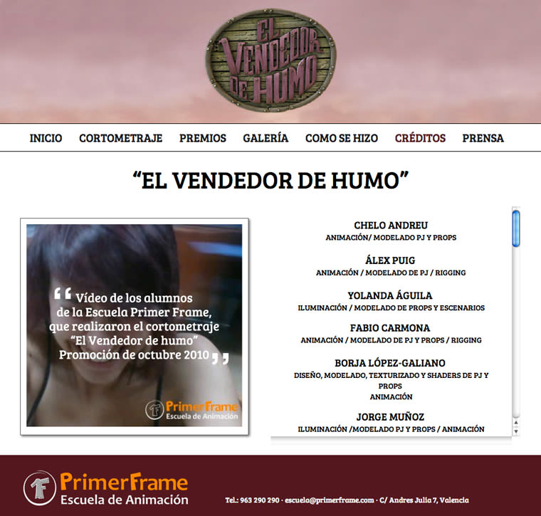 El Vendedor de Humo Web Site 1