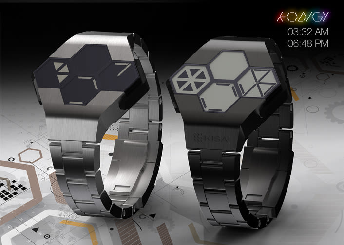 KODIGY. Watch concept design, with secret code 3