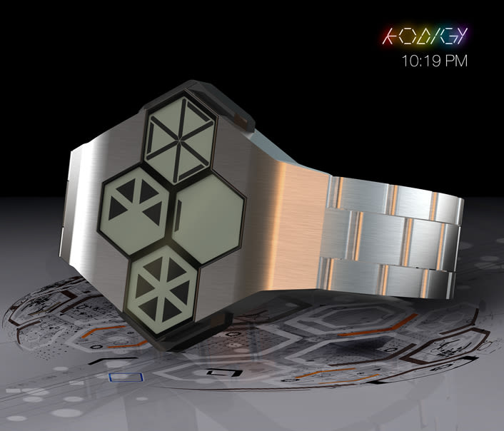 KODIGY. Watch concept design, with secret code 6