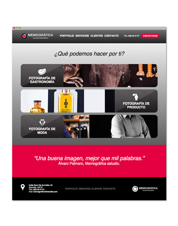 Diseño y Maquetación Web | Memográfica Estudio Granada 2