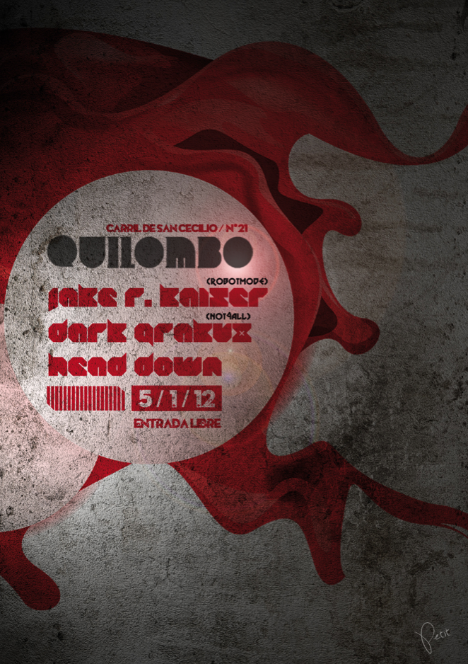 Cartel para discoteca Quilombo -1
