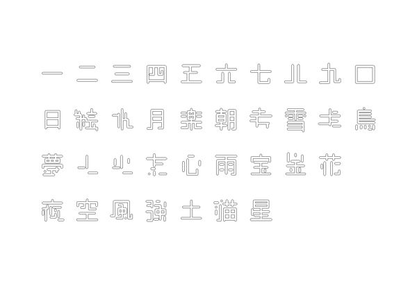 Asia. Icon Typography. 6