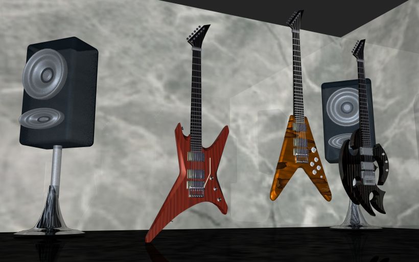 Guitarras Eléctricas en 3d 3