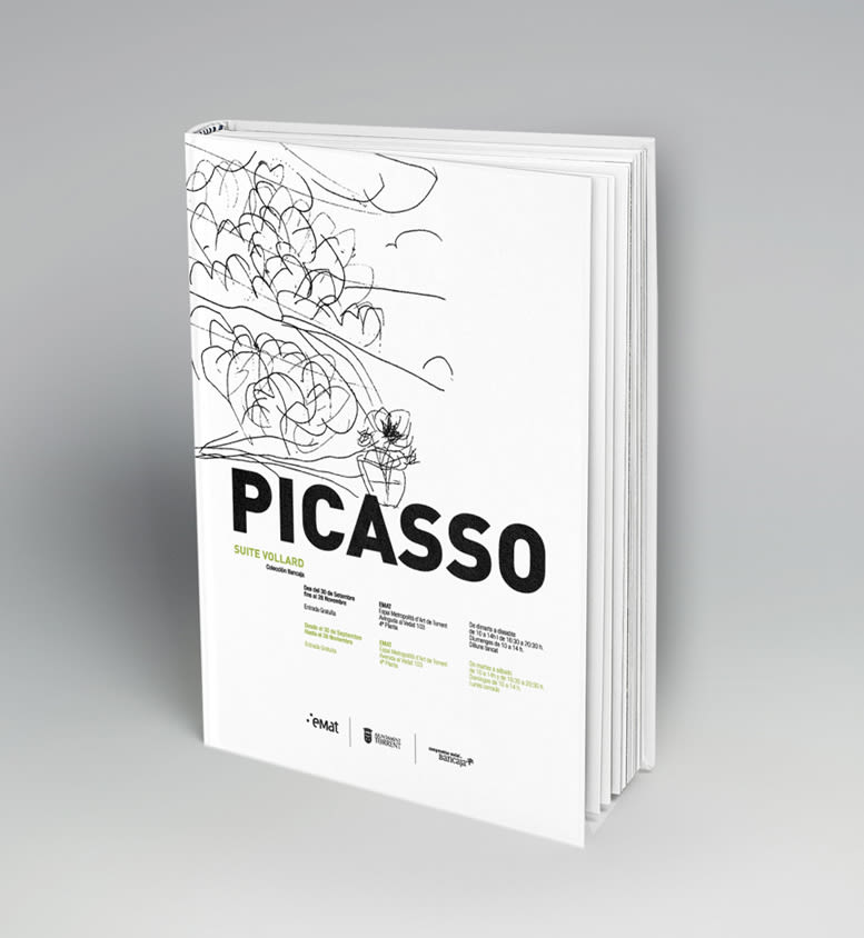 Conceptualización y diseño de imagen para la exposición de la obra "Suite Vollard" de Picasso. Cliente: Museo Emat de Torrent. 3