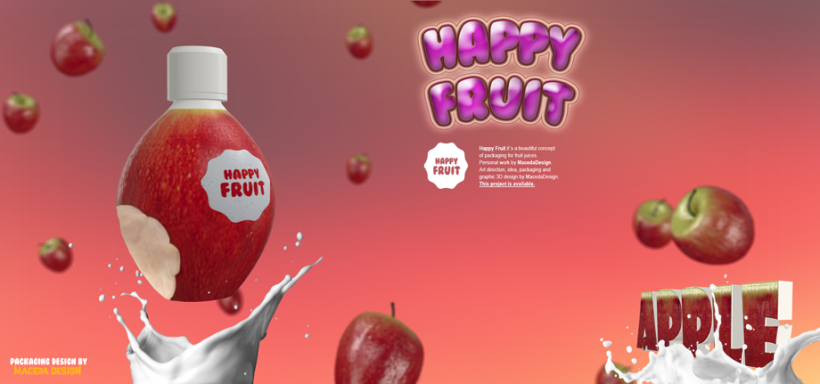 3D HAPPY FRUIT Packaging by Macedadesign 2