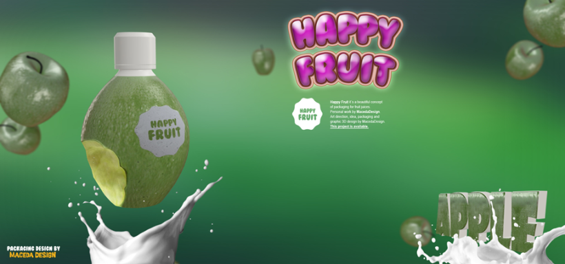 3D HAPPY FRUIT Packaging by Macedadesign 4