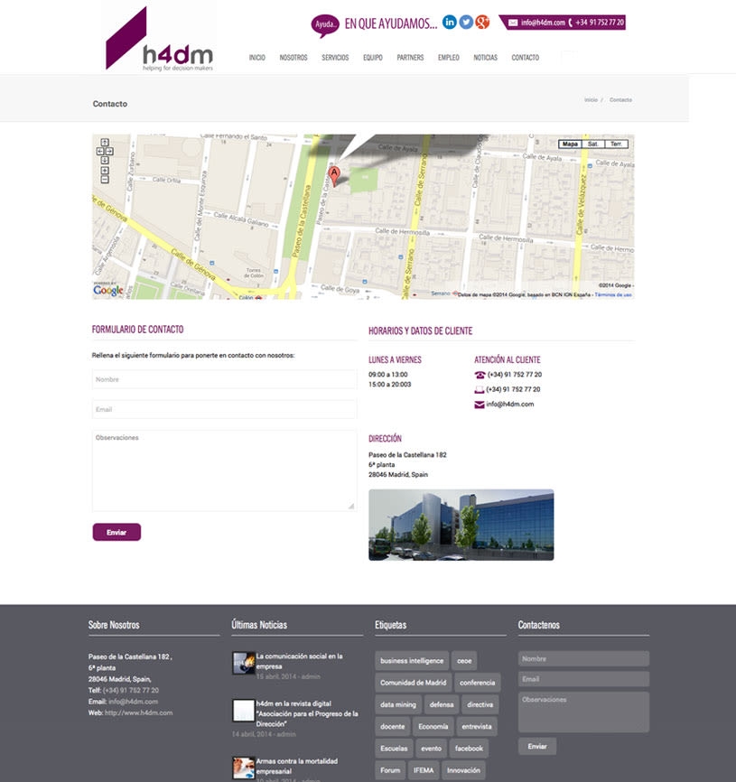 h4dm - Web Corporativa de Consultoria Business Intelligence de Madrid 2
