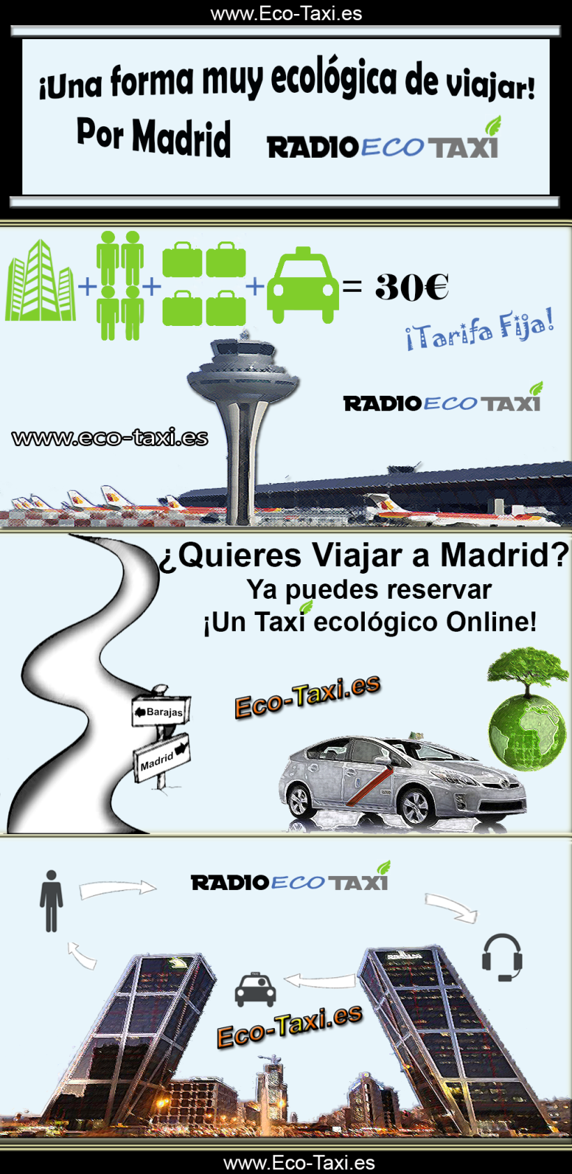 ¡Viajar por Madrid! Taxi ecológico -1