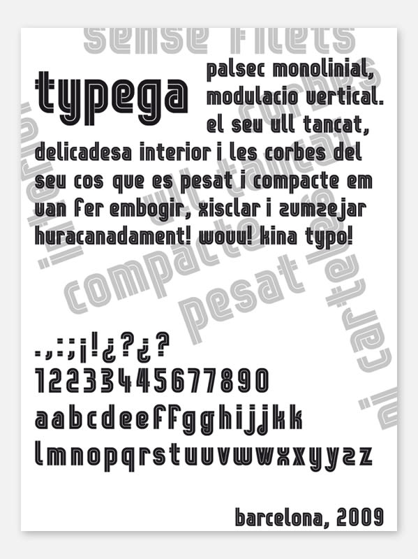 Typega: a typeface 1