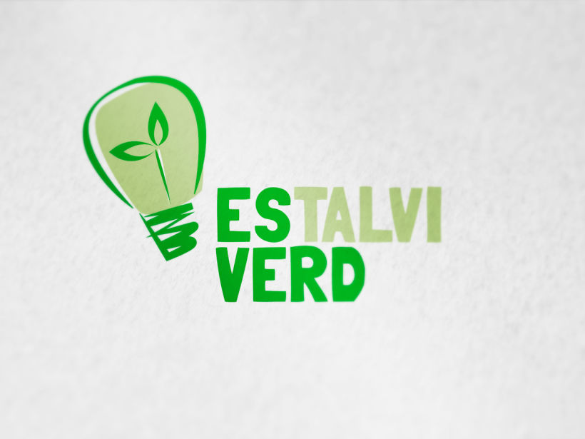 logotipo empresa de energía ecológica Estalvi verd. -1
