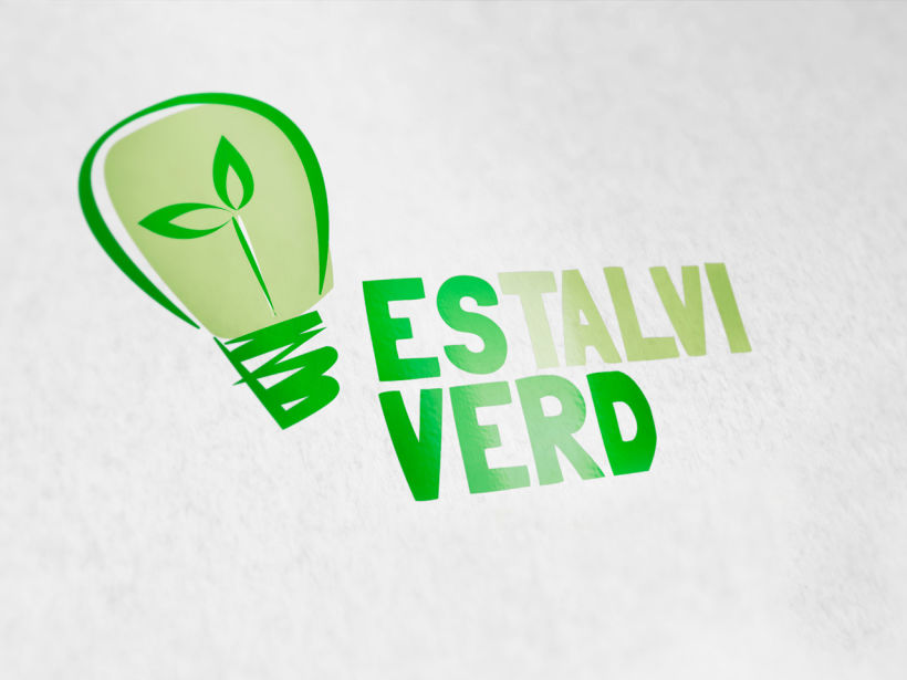 logotipo empresa de energía ecológica Estalvi verd. 0