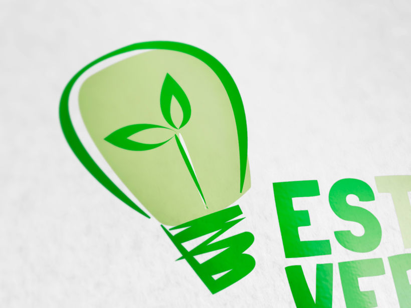 logotipo empresa de energía ecológica Estalvi verd. 1
