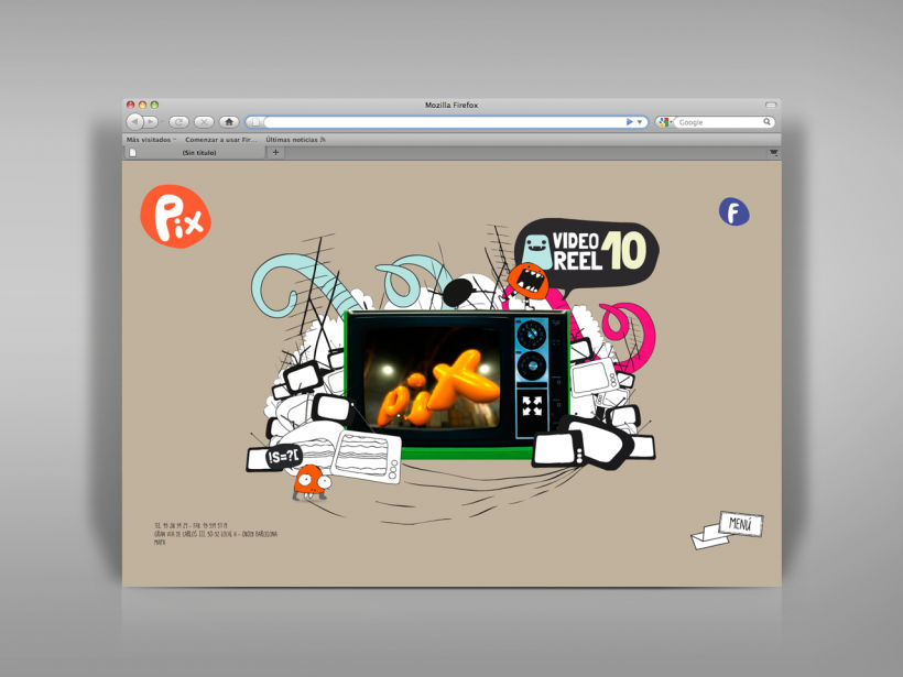 Diseño página web Pix estudio. 3