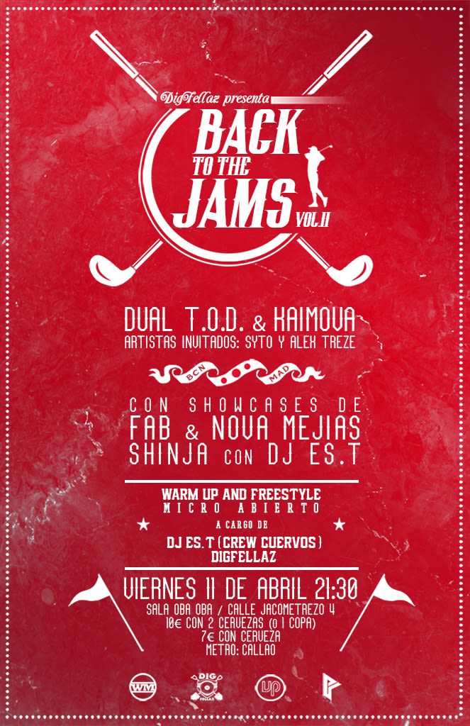 Cartel y folleto para ''Back to the jams Vol.II'' -1