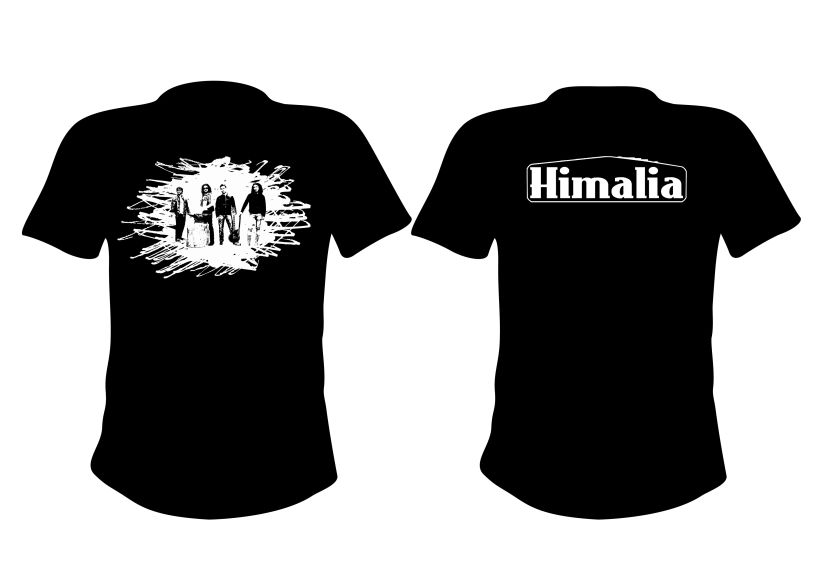 Diseño merchandising banda de rock Himalia 1