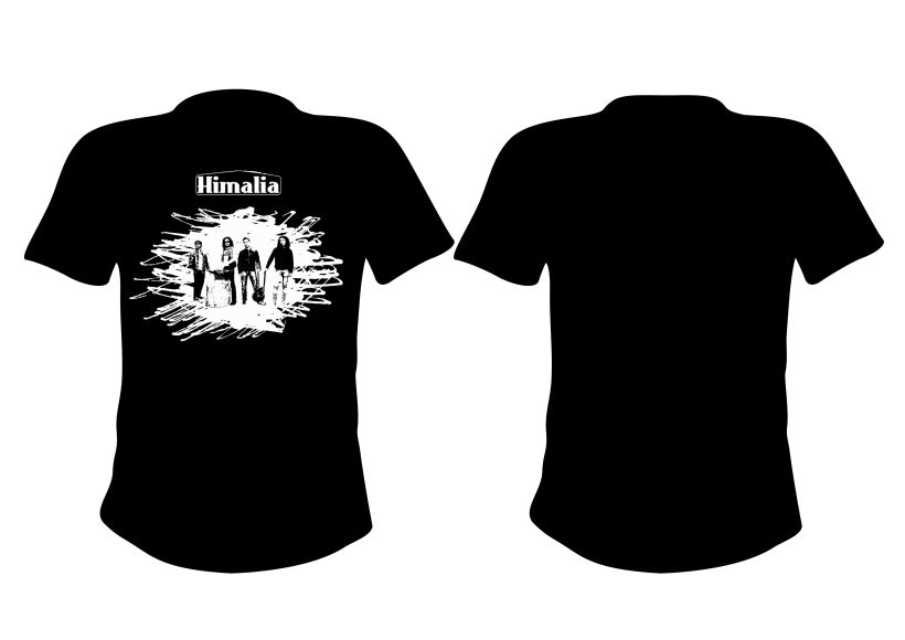 Diseño merchandising banda de rock Himalia 3