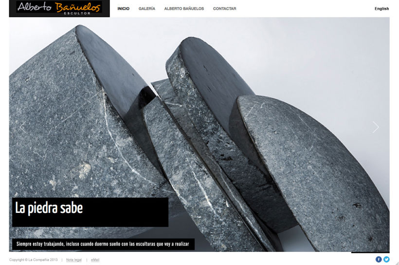 Web de Alberto Bañuelos (escultor) 1